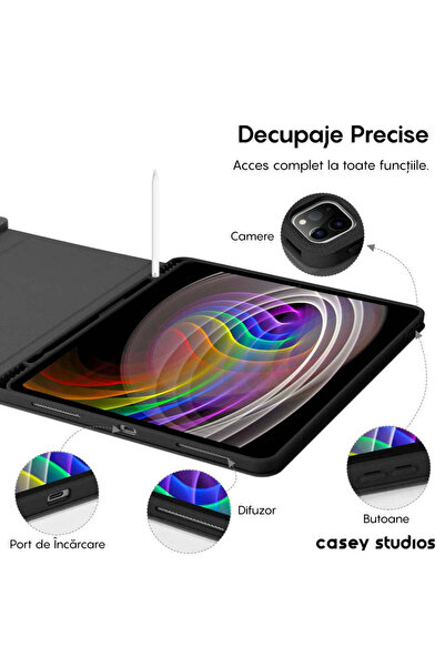 Casey Studios iPad Pro 11 2024 Illuminated Keyboard Case, Bluetooth 5.4, Adjustable Angles, USB-C Port