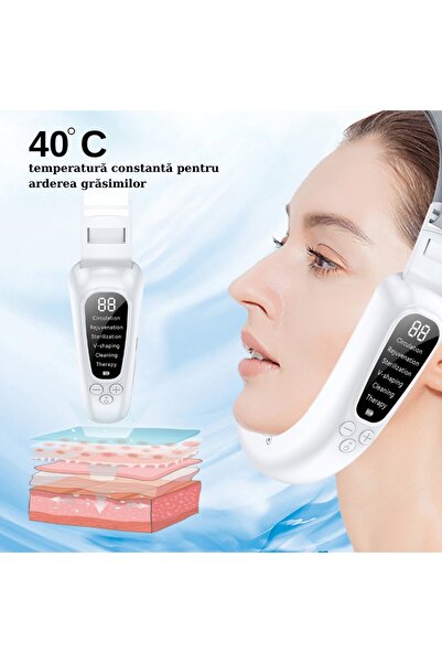 OEM Facial Lifting Device with EMS, Vibration, Heating, Infrared & Blue Light, V-Shaping, Rejuvenation (
