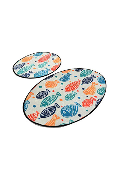 Talis Set of 2 Colorful Fish Bath Mats