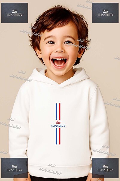 SS SİNSER Φούτερ με κουκούλα SWEAT Unisex "SWT DIK 2 CIZGI UZUN " με στάμπα