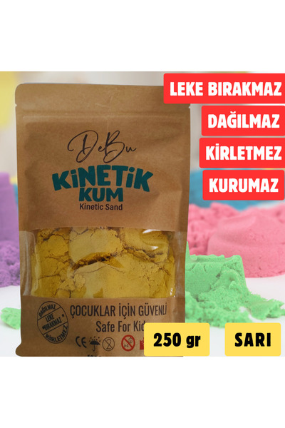 DeBu Tasarım 250 Gr Dağılmaz Kirletmez Kurumaz Kinetik Kum