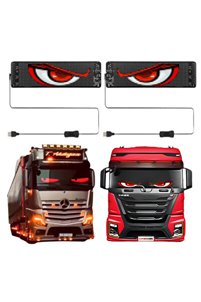 PARADOX SINCE 1992 SET 2 Panouri Devil Eyes afisaj LED 595x120 mm, Aplicatie Mobila, Telecomanda