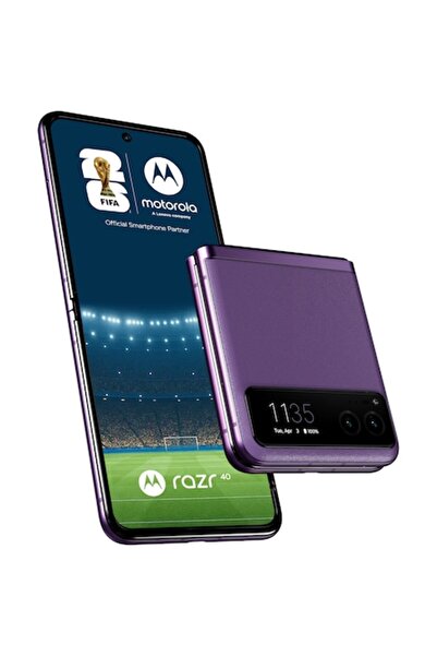 Motorola razr 40 mobile phone, Dual SIM, 8GB RAM, 256GB, 5G, Summer Lilac
