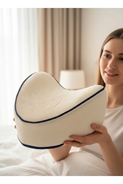 pozitive home Diz Arası Ortopedik Yastık Visco Bacak Arası Yastık | Yıkanabil...