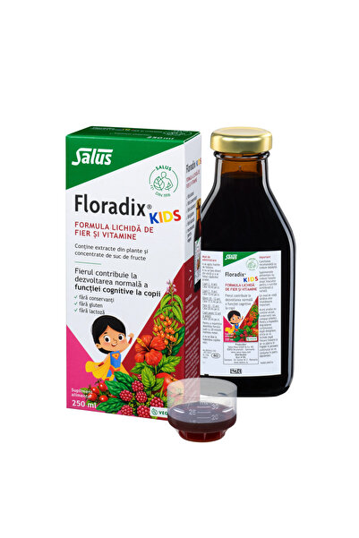 SALUS HAUS Floradix® KIDS 250ml - Formula lichidă de fier și vitamine pentru ...