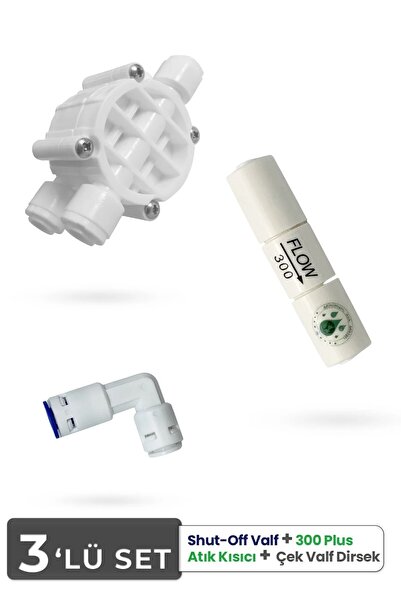 AQUAFLO Su Arıtma Cihazı Için Yenileme Kiti (quick Check Valve-shut Off-flow)