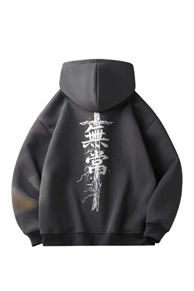 Touz Moda Streetwear Printed Unisex Oversized Hooded Sweatshirt Hoodie