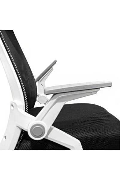 ROHS Adjustable Office or Gaming Chair Ergonomic black with white 2D