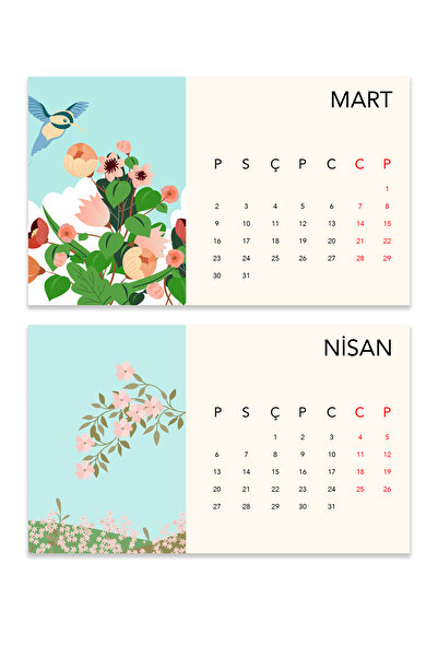 lin notebook 2026 Ahşap Ayaklı Aya Özel Doğa Tasarımlı Masa Takvimi, 2026 Takvim Özel Masaüstü