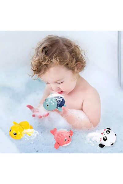 MACVI ® 8-piece kids bath toy set, 1+, clock mechanism, durable non-toxic ABS, colorful
