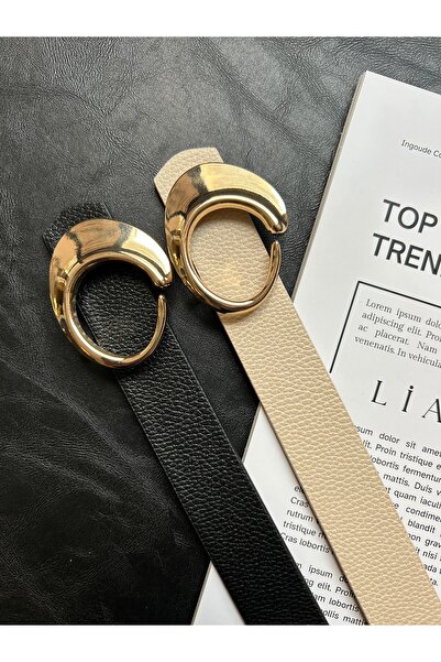 LİA KEMER 2 bucăți Maze, centură cu cataramă aurie pentru femei, centură pent...