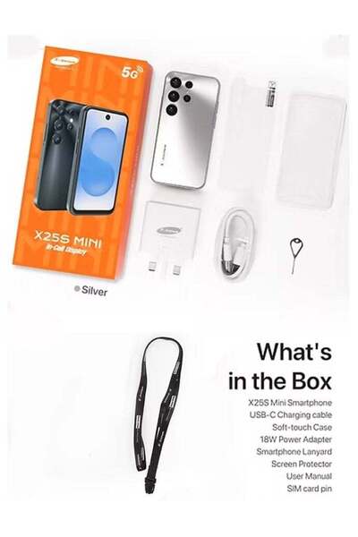 X inova X-Inova X25S Mini 4.0 inch Smartphone, 4GB+64GB, Dual SIM, Silver
