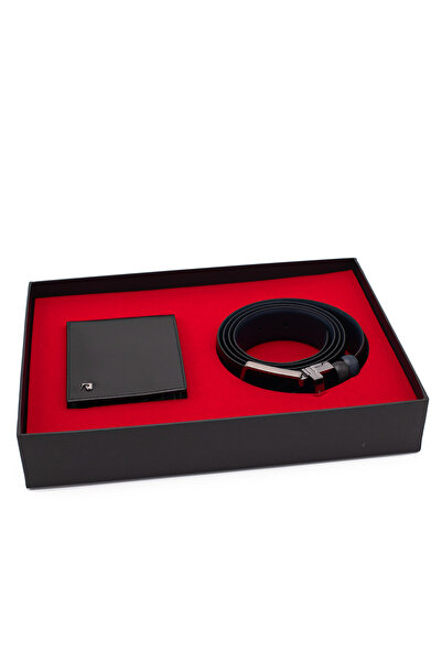 Pierre Cardin Double-Way Leather Belt & Wallet Set Pcci̇ft01Sl-3664F2I