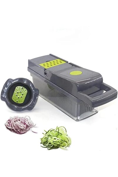 fitto قطاعة خضراوات - قطاعة طعام يدوية متعددة الوظائف مع 5 شفرات، مجموعة ماند...