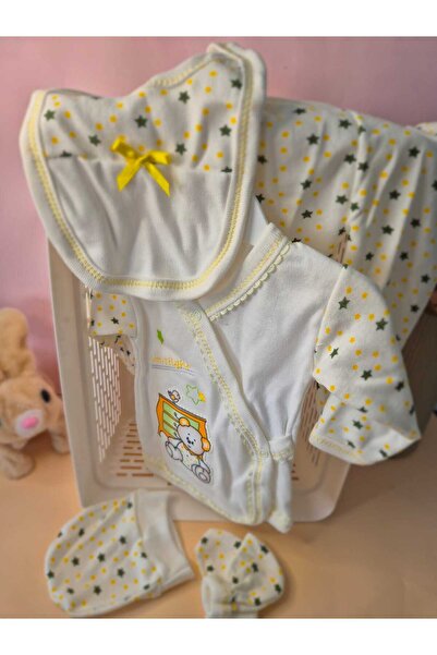 Hopipop Baby Hospital Release 5-Piece Zibin Set Newborn 5-Piece Zibin Set with Pattern