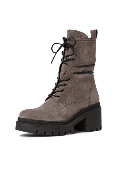 Tamaris Dark Grey Leather Boots