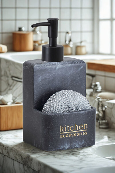 Home Dozator de săpun lichid Kavren din poliresină – Dozator de detergent de ...