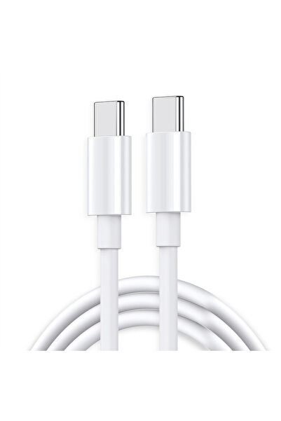 Voltres USB-C to USB-C 65W data and charging cable, Super Fast Charging, Ultra Fast Charging, 1m, White