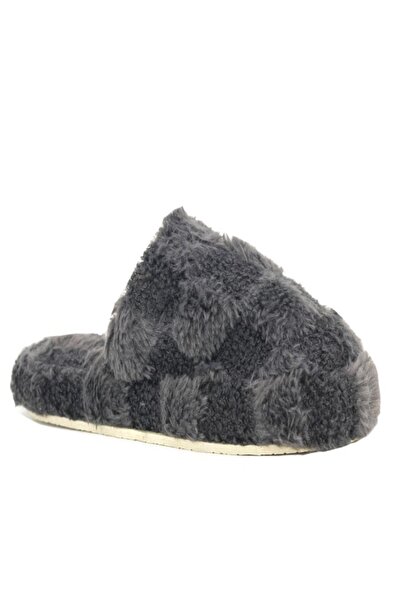 Auris Checkered Plush House Slippers – Soft, Lightweight, and Non-Slip Sole C...