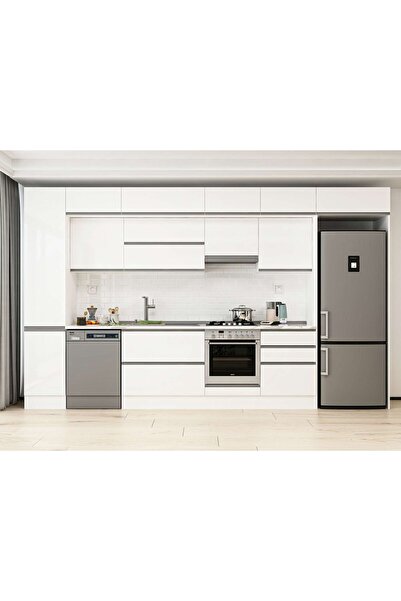 Alvinka 395X240 Cm High Gloss Mutfak Dolabı Mbb-E90B45S60-1 High Gloss | Beya...