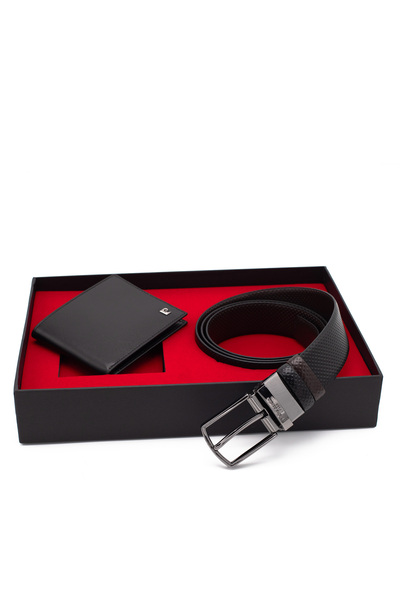 Pierre Cardin Double-Sided Leather Belt & Wallet Set Pcci̇ft04Sk-3664F2I