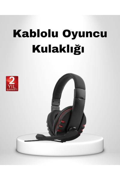 UCUZTEKNO Rahat ve Dayanıklı Mikrofonlu Oyun Kulaklığı – Stereo Ses, Ayarlana...