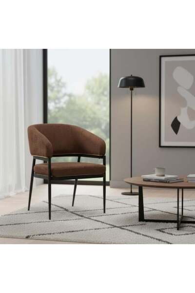 Family Ship Single Fabric Chair - Brown