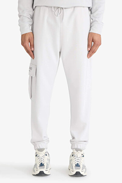 DeFacto F8735AXGR519 Γκρι DeFactoFit NBA Brooklyn Nets Κανονική Χαλάρωση Υφάσμα Σκηνής Jogger