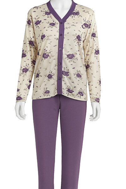 Glisa Women's Long Sleeve Soft Floral Print Pajama Set