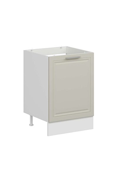 Alvinka Mutfak Modül Mbr_C Alt 1K 60Cm Evye Dolap Beyaz Kumtaşı Mdf