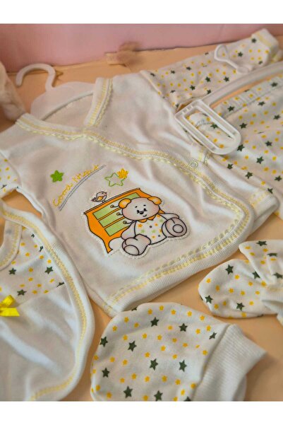 Hopipop Baby Hospital Release 5-Piece Zibin Set Newborn 5-Piece Zibin Set with Pattern