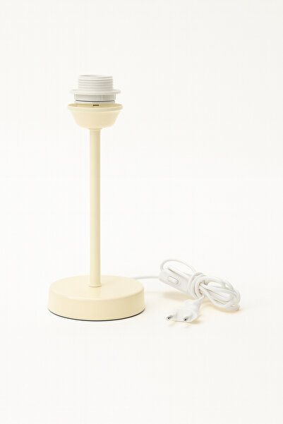 Vivido Home Modern Lamp Base, Cream