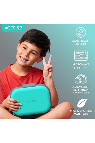 Bentgo Kids Lunch Box - Leakproof Bento with Removable Ice Pack, 4 Compartments, Microwave & Dishwas