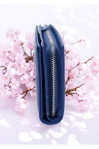 HASSION Women's Genuine Leather Wallet B01 - Sapphire Blue