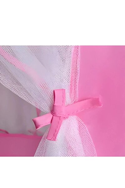 EBA Children's palace-style play tent with curtains, eBA, pink, 135x135x140 cm