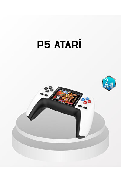 UCUZTEKNO 520 Klasik Oyunlu P5™ ControllerView Retro Konsol – Şarjlı, Ergonom...