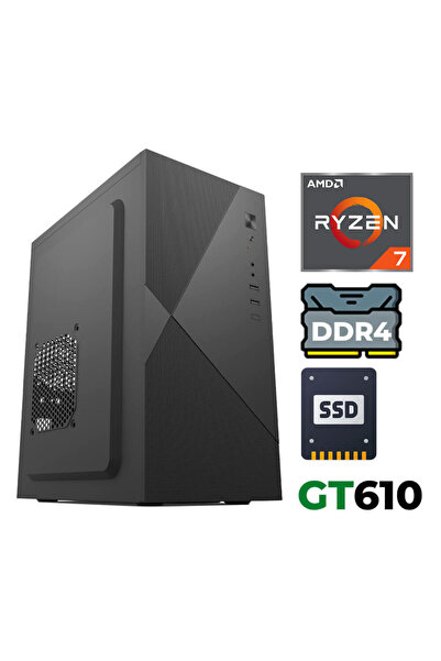 XASER Xsr1217 Ryzen 7 5700X 8GB Ram 256GB SSD 2GB GT610 Ultra Performanslı Of...