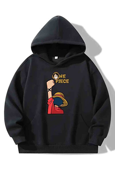 Cool mans Φούτερ με κουκούλα unisex με λεπτομέρεια εκτύπωσης One Piece - Φούτ...