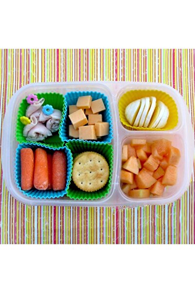 Generic Kadia 40-piece Silicone Bento Box Food Dividers for Kids, Pink / Multi-color
