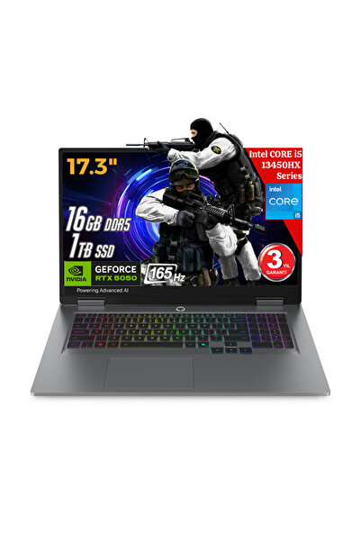 LENOVO LOQ 17IRX10 AI Intel Core i5-13450HX 16GB 1TB RTX5050 17.3 165Hz FreeD...