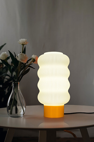 Luni Masa Lambası – Beyaz Işık, Dekoratif Minimal Abajur