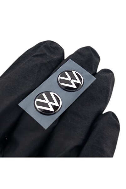 MOZOKO Emblema pentru chei Volkswagen cu logo autoadeziv de 14 mm Drop cu imp...