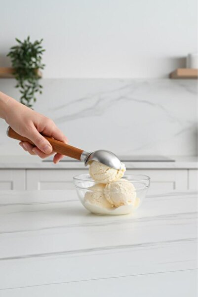 Atbyhome Mien Prateg Acacia Handle Ice Cream Spoon