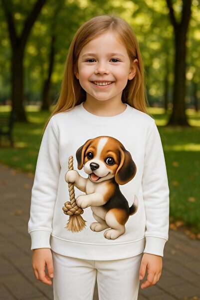 playwear Set de trening Şardonlu, hanorac din bumbac cu mânecă lungă și panta...