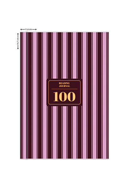 Matt Notebook Kitap Okuma Günlüğü Reading Journal Bordo