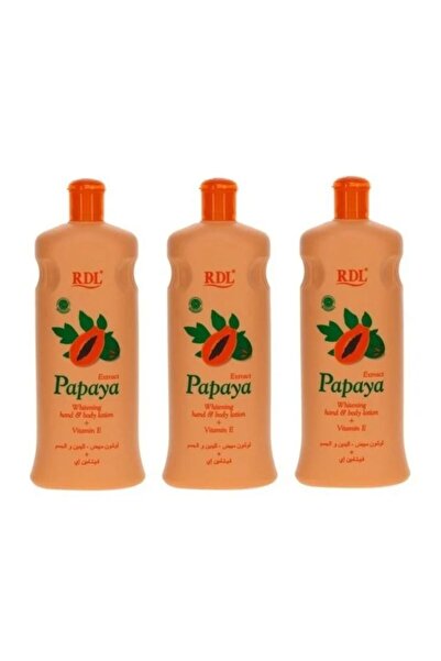 PAPAYA لوشن لتفتيح اليدين والجسم بخلاصة البابايا من 3 قطع 600 مل