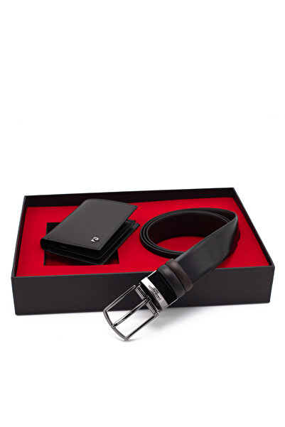 Pierre Cardin Double-Sided Leather Belt & Wallet Set Pcci̇ft01Sk-1335A2C