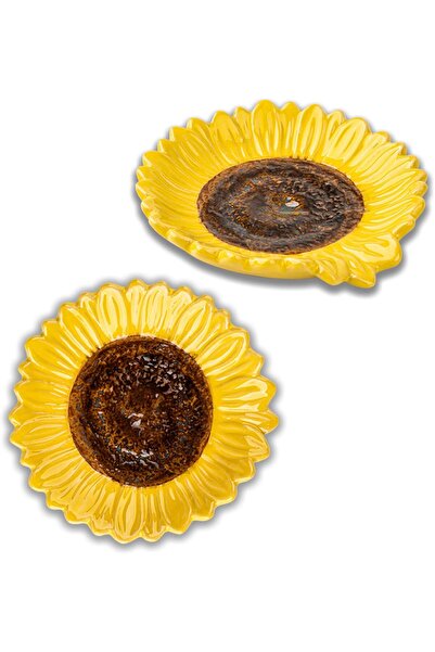 Generic DG Yu Ceramic Spoon Rests - Yellow Flower Shape (2 pcs)