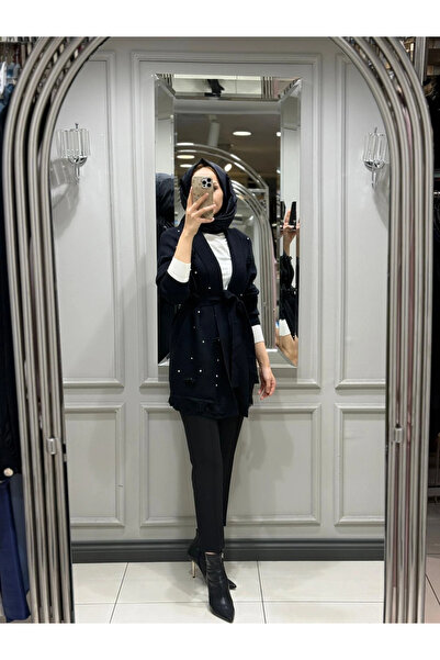 FUAT GÜRSEN سترة مطرزة بالخرز مع حزام