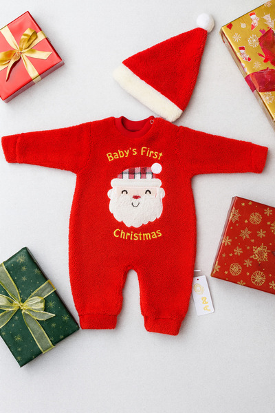 Arı Bebe Yılbaşı/Noel konseptli Polar Welsoft Tulum